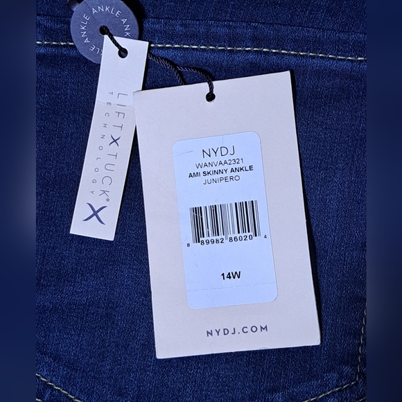 NYDJ Ami Skinny Cool Embrace -Junipero Jeans Size 14W NWT - Picture 12 of 15